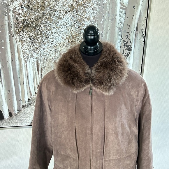 Bromley Sport Womens Thermo Lite‎ Plus Brown Full Zip Jacket NWOT - M Petite - Picture 2 of 9